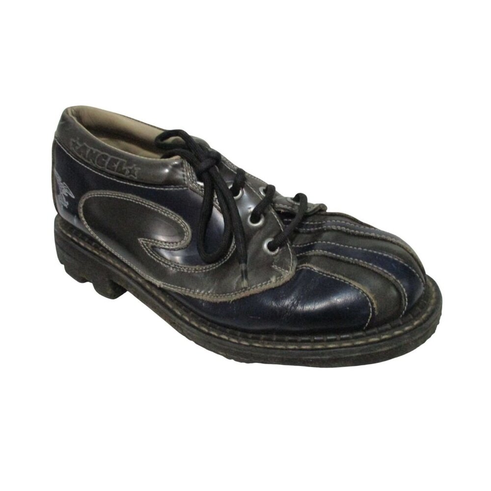 FLUEVOG Black Hard Leather Oxford Lace-up - Size 8 women/5 mens
